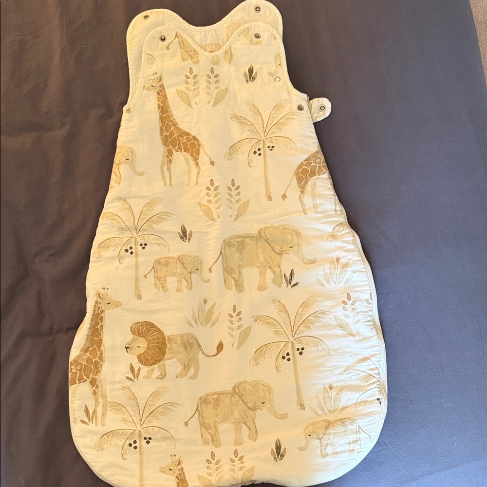 Crane Baby Kendi Safari Print Baby Wearable Blanket